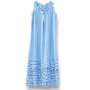 J. Jill Pure Jill Large Petite Kantha Stitched Maxi